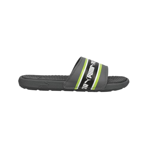 Sandales garçon PUMA Cool Cat Stripe Repeat gris anti-glisse et légères