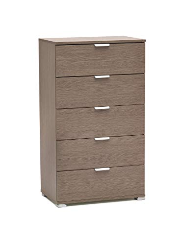 Me305RG Cassettiera Legno Rovere 38x60x105 cm grigio