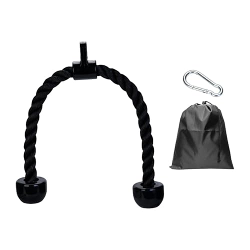 harayaa Rope Triceps Tire DORTH Corde Pratique Nylon PULLE UP Barde HEURD DUT avec CIRABINER Cable Câble Câble Machine pour l'épaule, Boucle de Levage en Plastique
