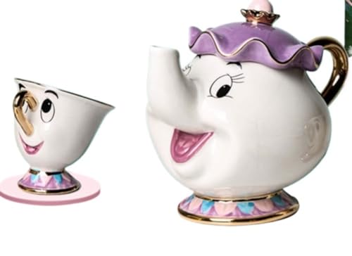 希少　美女と野獣 10周年 限定品　カップ&ソーサー プレートセット　フルコンプ 美女と野獣 - 美女と野獣☆カップ＆ソーサー ベル ティーカップ