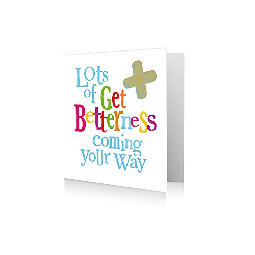 Danilo Promotions - Tarjeta de recuperación pronto, tarjeta de sentirse mejor pronto, tarjeta para recuperarse pronto, tarjeta Brightside Get Well Soon, multicolor, 7 x 6, BR208