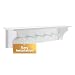 Kiera Grace Foster Wall Shelf with 5 Pegs, 24" by 5.5", White