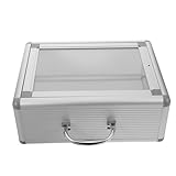 NUOBESTY Notfall Wandmedikamentenbox Klein aus Metall und Acryl Wandmontierter Medikamentenschrank für Büro Bank und Badezimmer Wetterfester Medikamentenorganisator mit Schnellem Zugriff