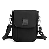 SLEDEZ Bolsa De Teléfono Portátil Bolso Bandolera Informal for Mujer(Black)