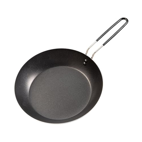 kowaku Camping Fry Pan Nonstick Skillet Reusable Multipurpose Lightweight Folding Handle Outdoor Cooking Griddle for Barbecue Picnic