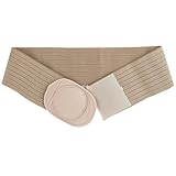 ZHAOBEIK Nabelbruchbandage, Hernie Bauchweggürtel für Frauen & Männer, Längenverstellbar, Bauchbinde mit Extra Großem Druckpolster(L)