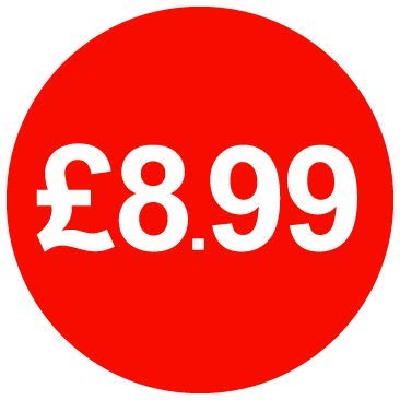 30mm Price Stickers Pack of 500 - Red - £8.99 — image 1