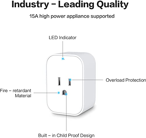 Aqara Zigbee Smart Plug with Energy Monitoring,Overload Protection,Scheduling and Voice Control, 15A Outlet Compatible with Alexa, Google Assistant, and Apple HomeKit Compatible by Aqara - Image 6