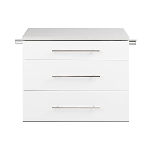Prepac Hangups 3-Drawer Base Storage Cabinet, White #TOP6