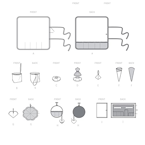 Simplicity Sewing Pattern S9404 Sewing Room Accessories, White - Image 3