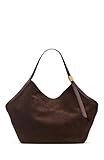 kate spade new york Deco Suede XL Tulip Tote, Hot Fudge