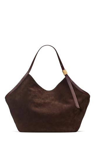 kate spade new york Deco Suede XL Tulip Tote, Hot Fudge