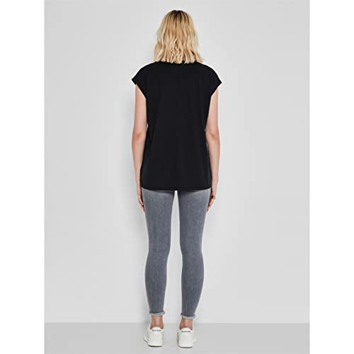 NOISY MAY NMMathilde Loose Long Top Frauen T-Shirt schwarz XS – Ansicht 5
