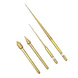 Mini-Having Rods for Rotary for 3mm Shank Emery Carving Needle Set Dremel Plating Compatible Grinding for Having Tools Glass Jade S (4PCS)