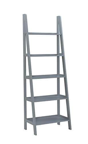 Acadia Ladder Bookshelf, Grey #TOP24