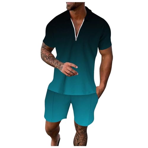 Ensemble polo et short homme imprimé idéal pour vos vacances au soleil