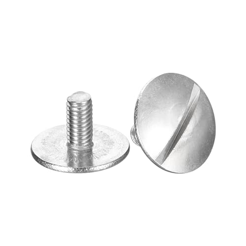 sourcing map Viti a testa piatta extra large M3 x 6 mm, 5 bulloni a testa rotonda in acciaio inossidabile 304