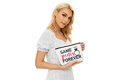 Blue Leaves Fun Bridal Shower Gifts,Fun Engagement Gifts,Bridal Shower Gifts for Bride,Bachelorette Party Gifts- Toiletry bag, Makeup Bag Gifts2