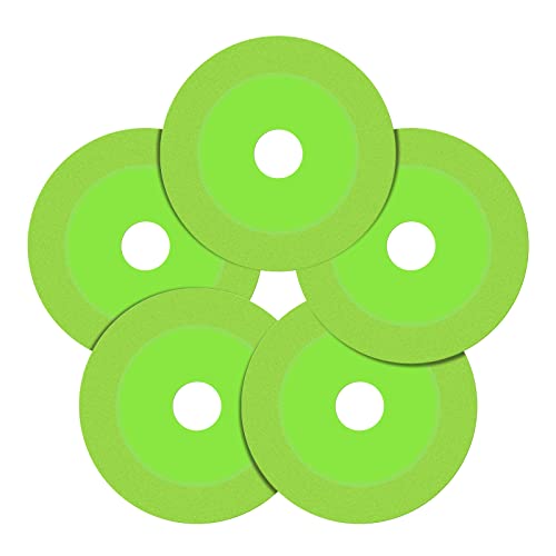 MaxEarn 5 Stk Glasschneidescheibe, 100mm x 15mm Diamanttrennscheibe, Glas-Trennscheibe für Winkelschleifer, Diamant-Trennscheiben zum Schnellen Schnitte von Porzellan, Fliesen, Granit, Keramik, Marmor thumbnail