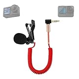 Morado Noise Canceling Elastic Short Wire Auxiliary Microphone for Motovloggers...