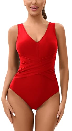 Maillot de bain col en V chic et monokini gainant de qualité supérieure pour dame