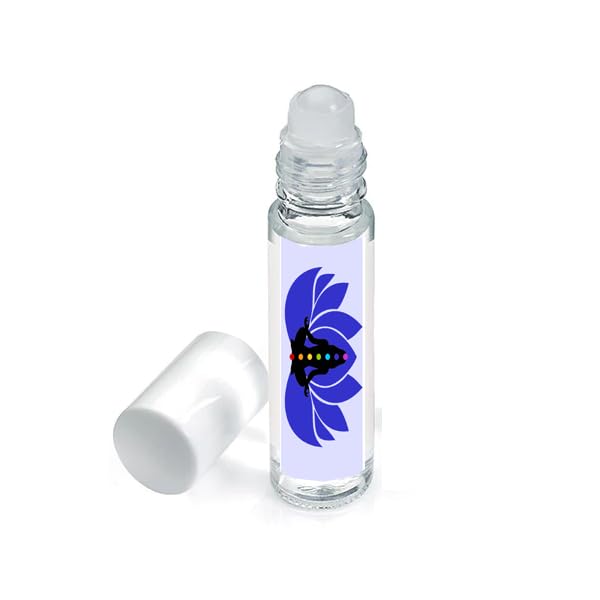 Simply Essential Third Eye Chakra Pulse Point Roller Ball Oil with Lavender, Rosemary, and Clary Sage 10ml Roll on Blend