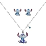 Lilo & Stitch Stitch Unisex Collar Plateado Metal