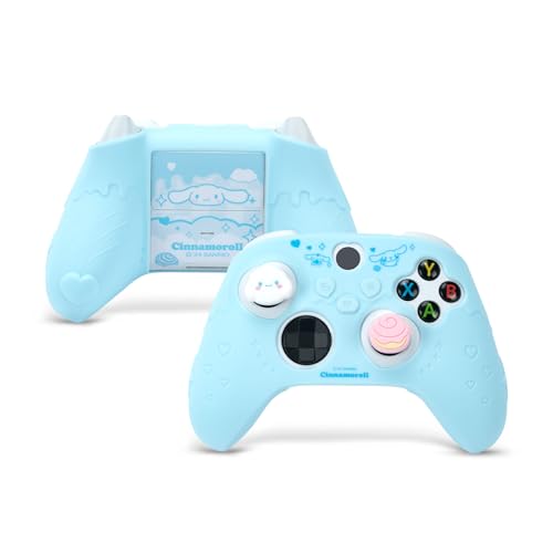 Kuitmor Cover Skin for Xbox Series X Controller, Soft Silicone Ergonomic Protective Cover Skin Case Compatible with Xbox Wireless Controller with 2 Thumb Grip Caps - DEG
