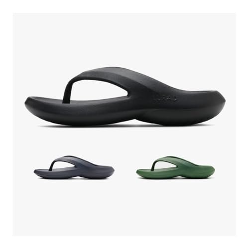 Sandals, Men's Comfort Thick Sole Flip Flops - Breathable Summer Sandals for Outdoor Shower Shoes(Black,8.5)4