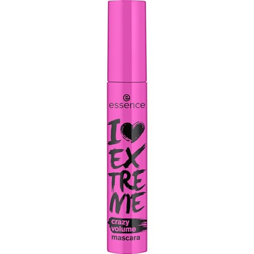 essence Maskara pogrubiająca do rzęs I LOVE EXTREME crazy volume, długotrwały, zwiększenie objętości, kręcony, wydłużanie (12ml)