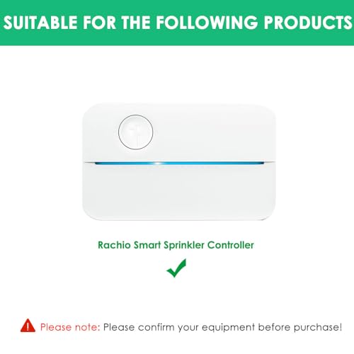 Mrgru 24V AC/DC Adapter Charger Compatible with Rachio Smart Sprinkler Controller, Indoor Irrigation System Controller Accessories Power Supply Cord