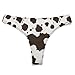 XUTSAKDCJ Womens Underwear No Show V Waisted Seamless Thongs Breathable Cow Print Panties Fashion G-string