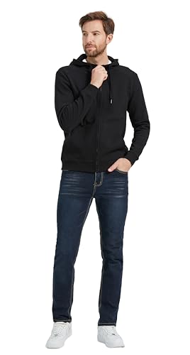 Men's Fashion Sweatshirt Cotton Comfy Hooded Sweatshirt With Pocket Soft Hoodie Sweatshirts For Men Full Zip3