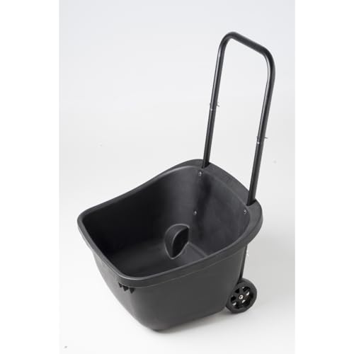 HomeStock Nordic Haven Composting Cart, Sturdy Design with Rear Wheels for Easy Transport, Bucket Fits Under Compost Tumbler and Other Composters, Ideal for Gardening and Waste Management