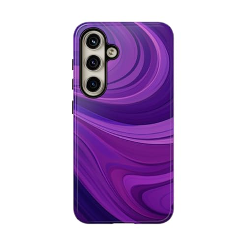 Coque Samsung S24 vague violette - Évitez les rayures quotidiennes