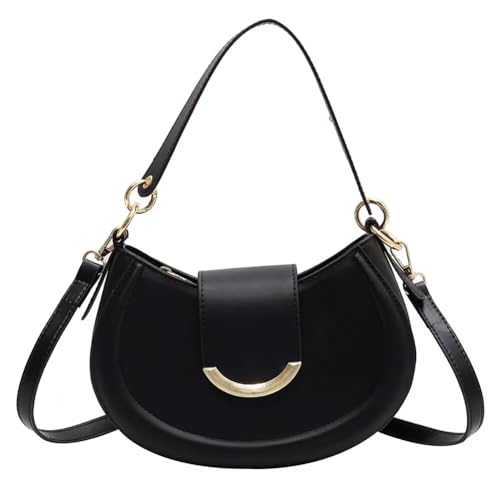 Image of Vegan Leather Shoulder Bag for Women Hobo Crossbody Purse | Structured Vegan Leather, Adjustable Strap, Hobo Style, Shoulder & Crossbody Wear, Magnetic Flap