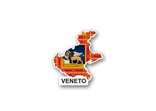 Akachafactory Sticker Adesivi Adesivo Bandiera Italia regione Umbria