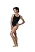 DanzNmotion by Danshuz Women's Strap Leotard M BLACK