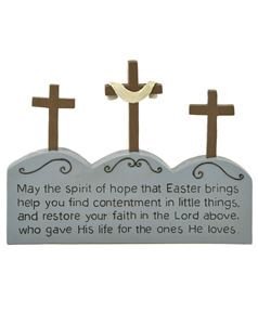 Unknown Binding Plaque Spirit of Hope 3 Crosses 2pk Book