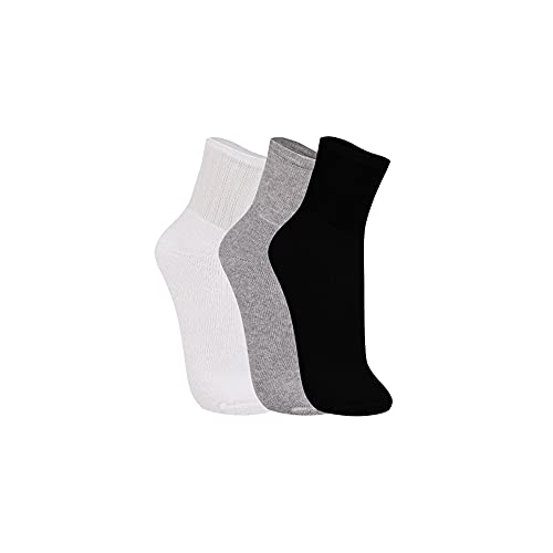 Kit com 3 Meias Básicas Atoalhadas, Trifil, Adulto Unissex, Colorido, G