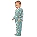 Emelivor Otters Animals Teal Baby Newborn Pajamas Outfits Cotton Sleepwear Outfits for Boys Girls Kids