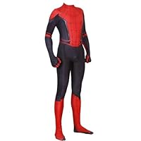 DEEFSOU Halloween Costumes Heroes Jumpsuit 3D Print Bodysuit with Headwear Mask for Adults (Red, Adult-L(Height:65-67in))