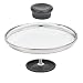 Produktbild OFNMY Glasdeckel mit Griff hitzebeständiger Deckel für Topf Pfanne mit Dampfloch Universaldeckel in verschiedenen Größen Topfdeckel (Rund, 14cm)