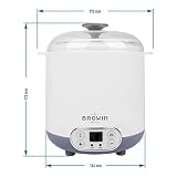 Browin 801013 Domowa Sero-jogurtownica z termostatem 1,5 L do domowych serów, jogurtów i kefirów