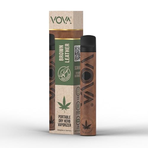 Vaporizer 1000 mAh | VOVA Vaporizer Verdampfer für Kräuter & Extrakte, Kräuterdampfer, Vaporizer Pen | Kompakt & handhablich | Hochwertiges Leder | Verstellbare Temperatur (Braun) Vaporizer 1000 mAh | VOVA Vaporizer Verdampfer für Kräuter & Extrakte, Kräuterdampfer, Vaporizer Pen | Kompakt & handhablich | Hochwertiges Leder | Verstellbare Temperatur (Braun)