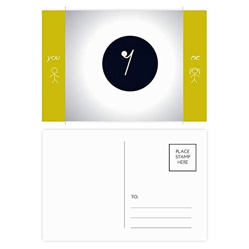 Jeu de cartes postales cadeau de 20pcs pour remerciement de mariage ou anniversaire musical
