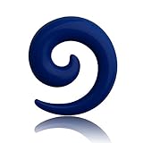 ★ Blaue Dehnschnecke / Dehnsichel in 10 Größen von 1,6 - 14mm - aus Kunststoff ★