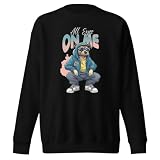 All Eyes On Me Cool Dog Urban Style Humor - Felpa girocollo per adulti, Nero , XXL