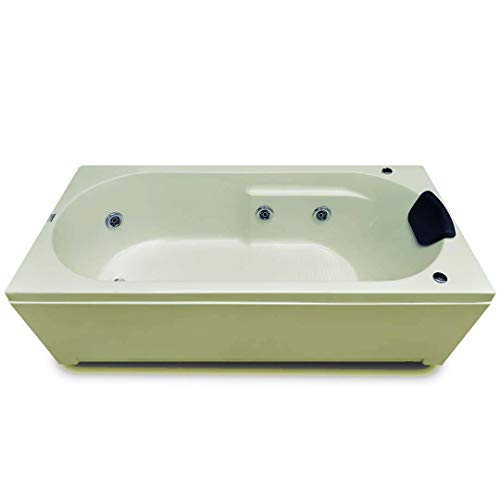 Image of MADONNA Divine Acrylic 5.5 Feet Bathtub with Whirlpool Massage System (Ivory)