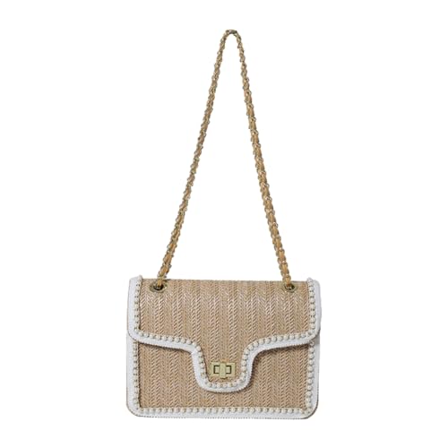 Image of Straw Crossbody Bags for Women Summer Shoulder Satchel Purses Beach Clutch Handbags for Vacation